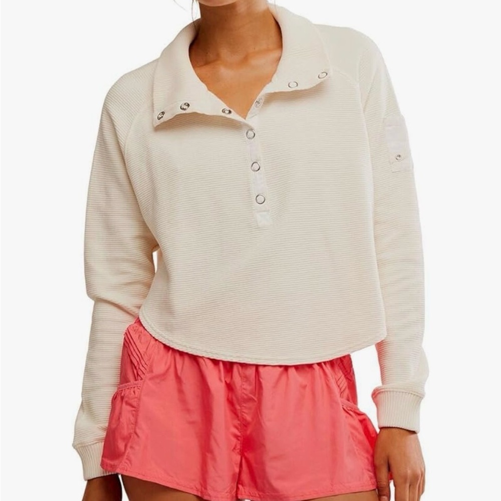 FP Movement by Free People Cream Long Sleeve Top